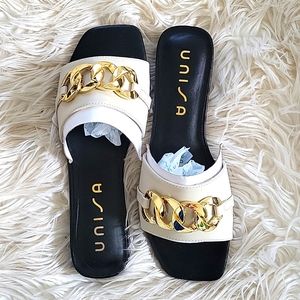 Flat Sandal Gold Chain